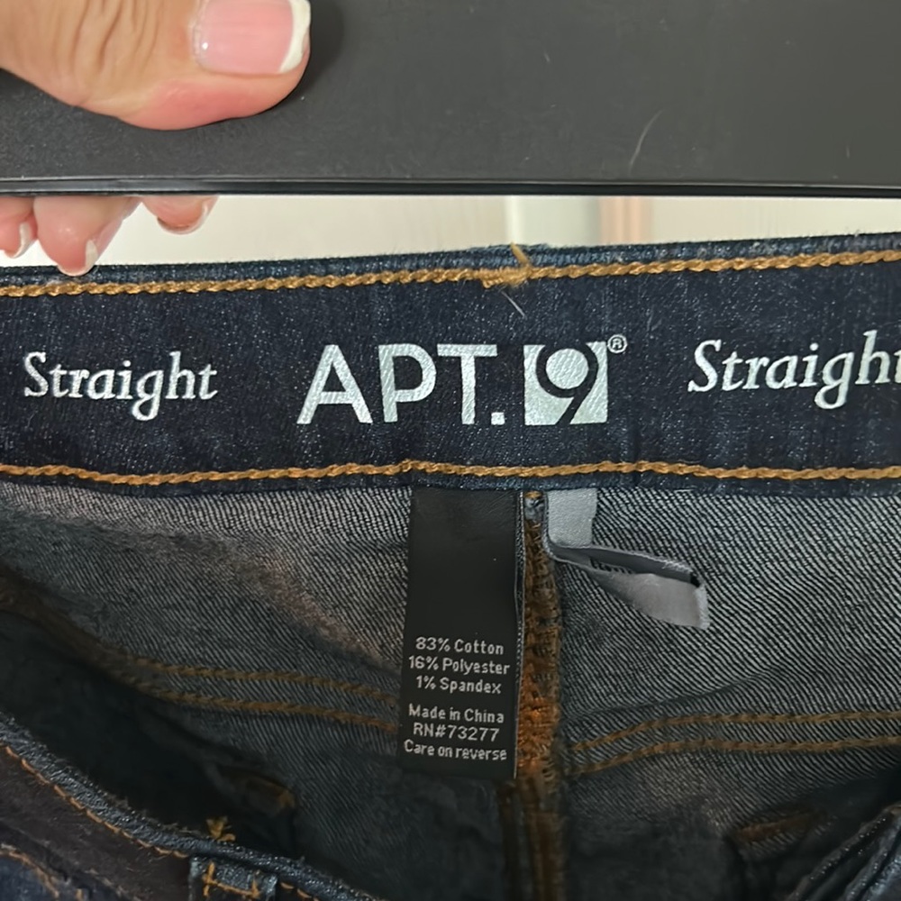 Woman’s straight leg jeans